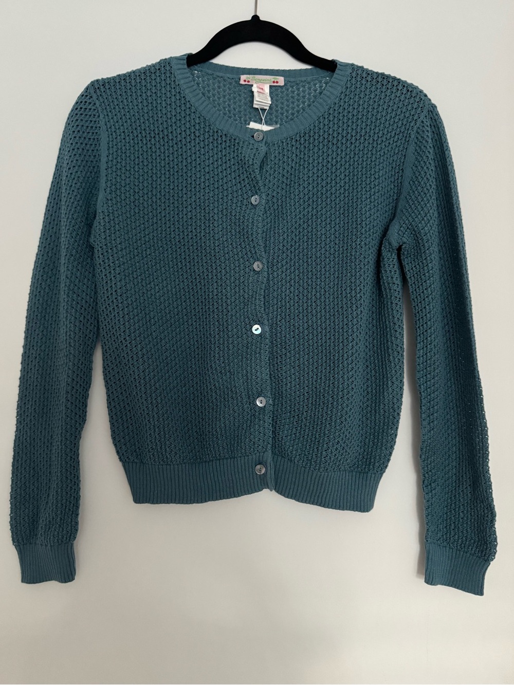 Bonpoint Classic Textured Crewneck Cardigan Size XS